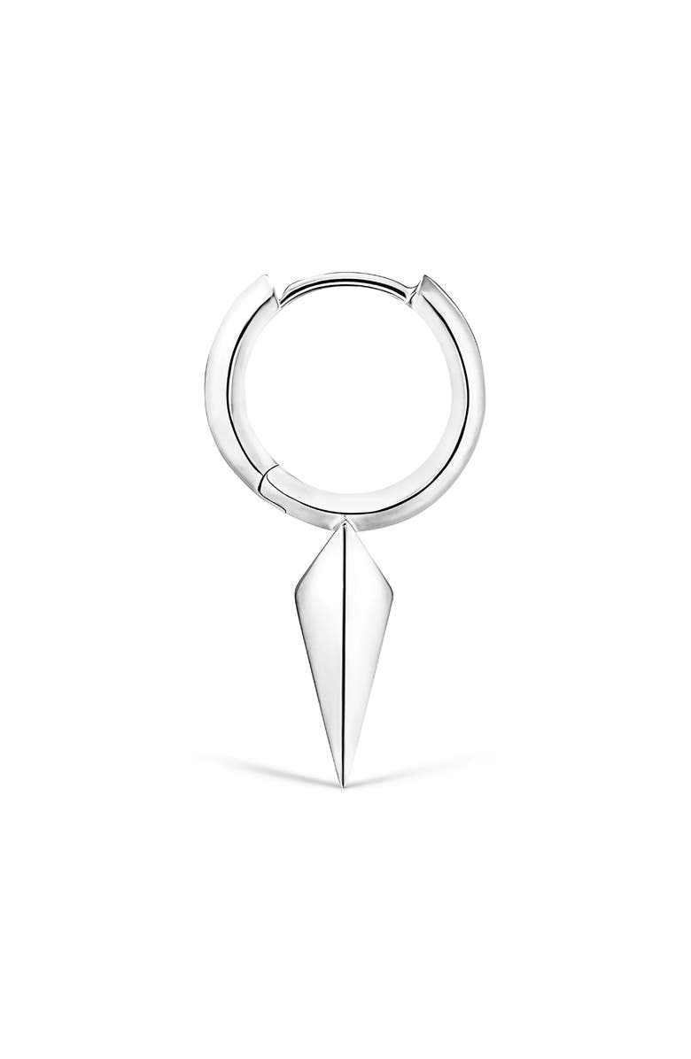 MARIA TASH Single Faceted Spike Clicker Earring, Alternate, color, White Gold