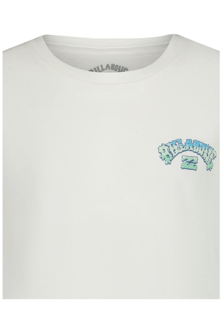 Kids' Arch Wax Logo Graphic T-Shirt, Alternate, color, OFF WHITE