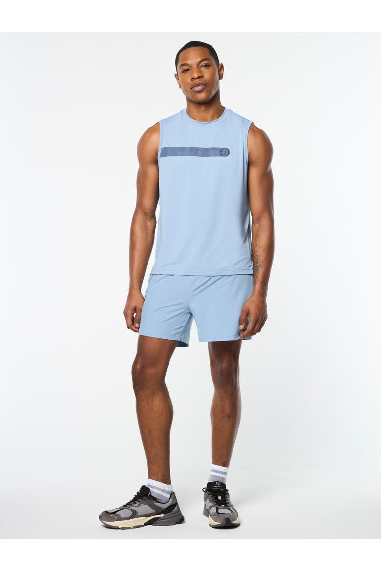 Elio Performance Tank, Alternate, color, FADED DENIM