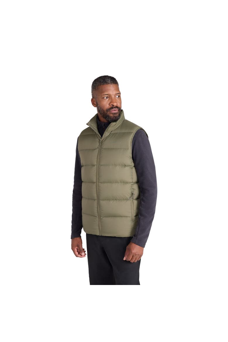 Stratus Down Packable Vest, Alternate, color, Khaki Green