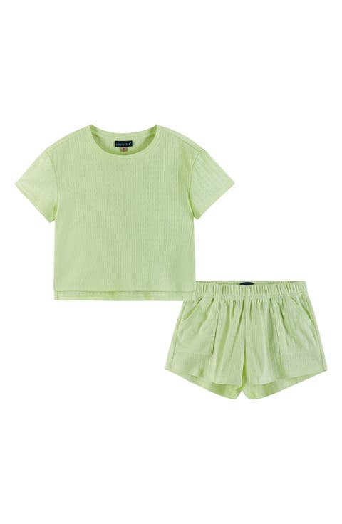 Kids' Pointelle Cotton Short Pajamas (Big Kid)