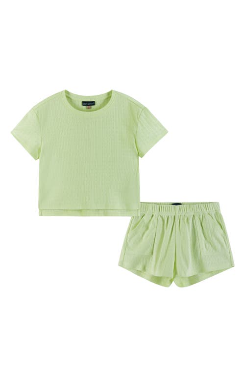 Andy & Evan Kids' Pointelle Cotton Short Pajamas In Lga