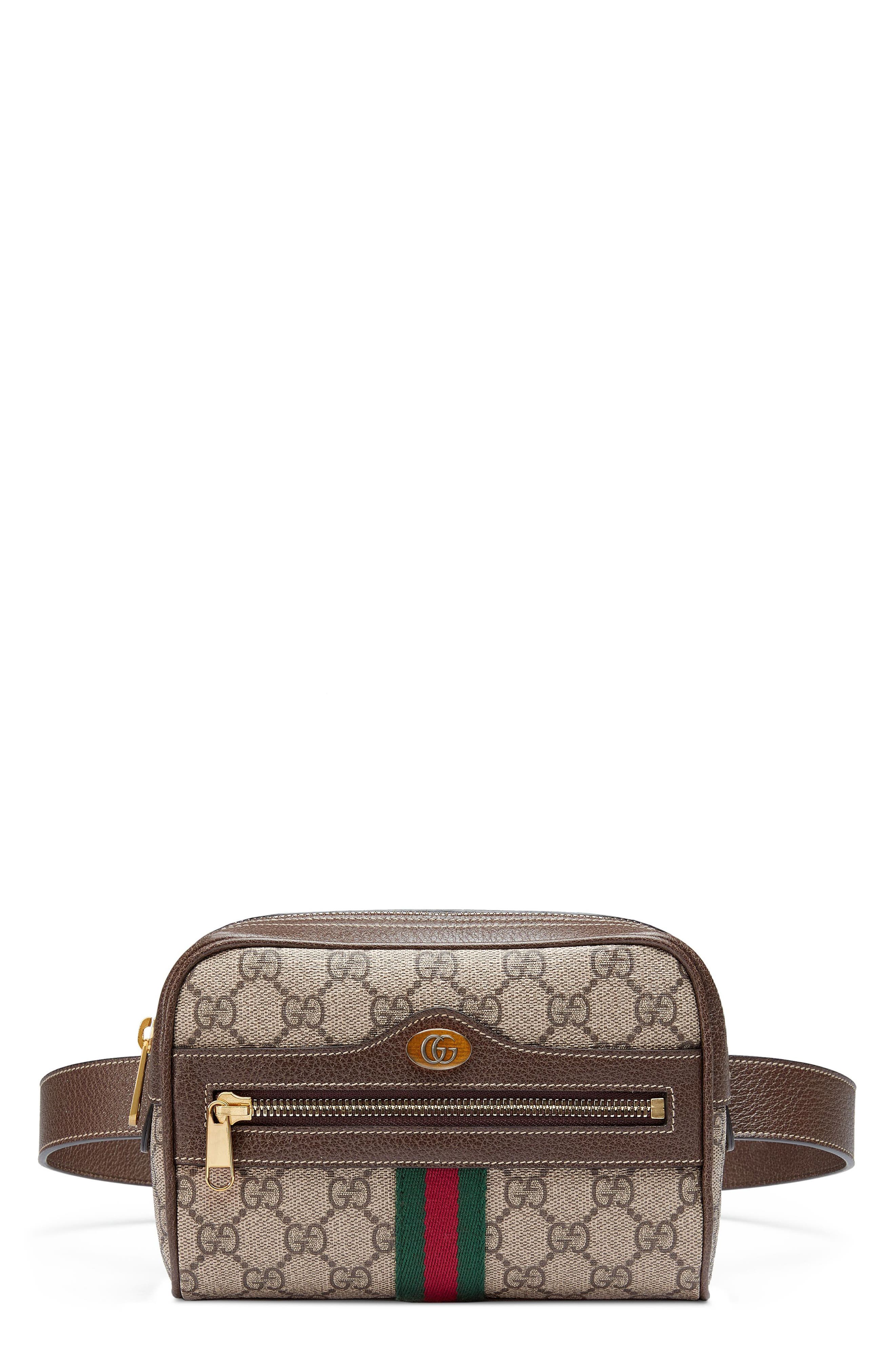 Gucci Small Canvas Belt Bag, Main, color, 