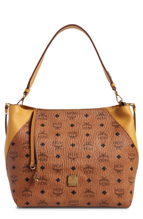 Medium Klara Monogram Leather Hobo