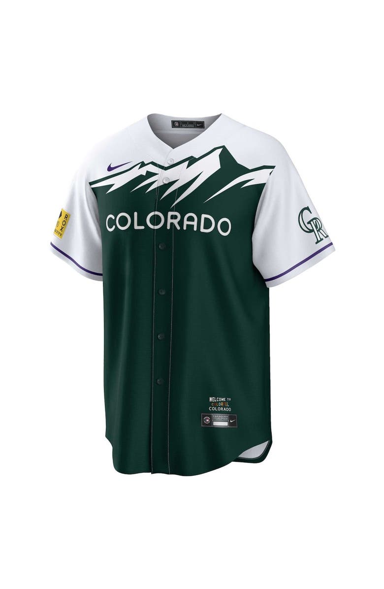 Nike Men's Nike Kris Bryant Green Colorado Rockies City Connect Replica Player Jersey, Alternate, color,