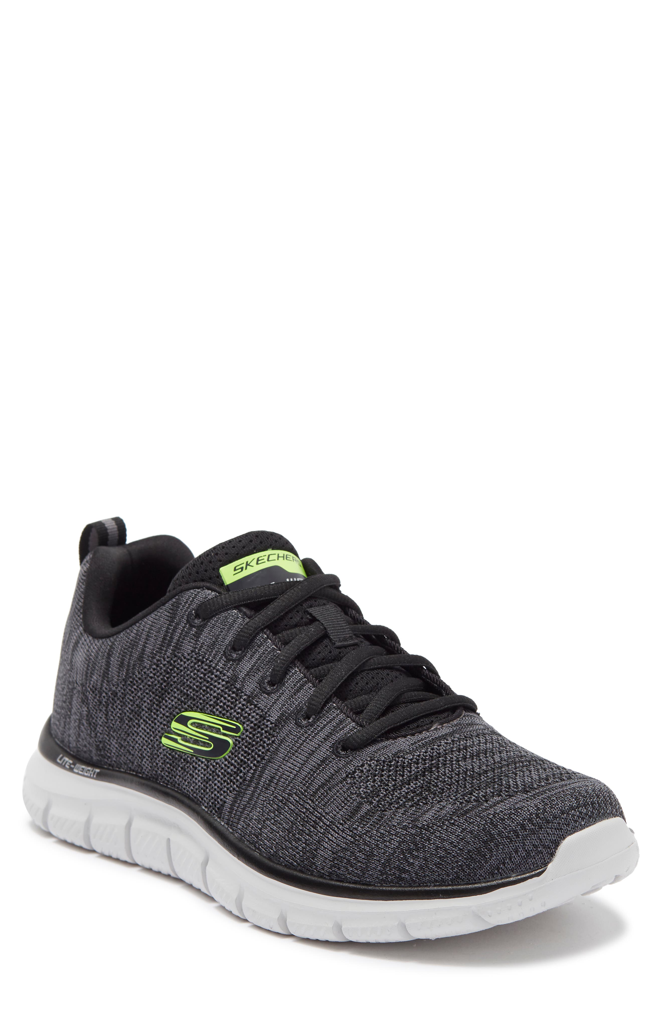 Track Knit Sneaker, Main, color, CHARCOAL
