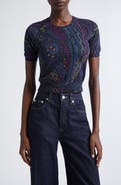 Etro Paisley Silk & Cashmere Sweater