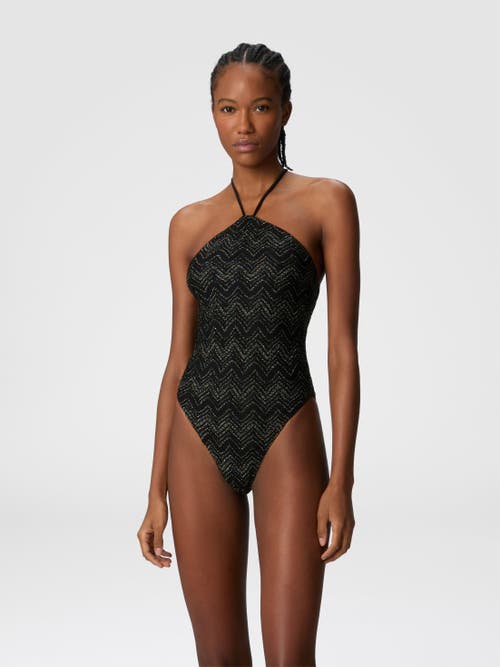 Missoni Beachwear In Black & Lamé