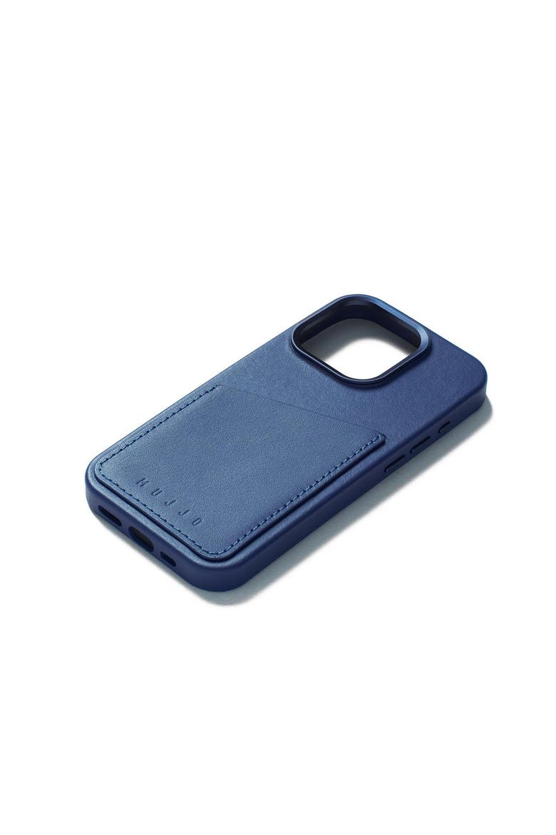 Full Leather Wallet Case for iPhone 15 Pro, Alternate, color, Monaco Blue