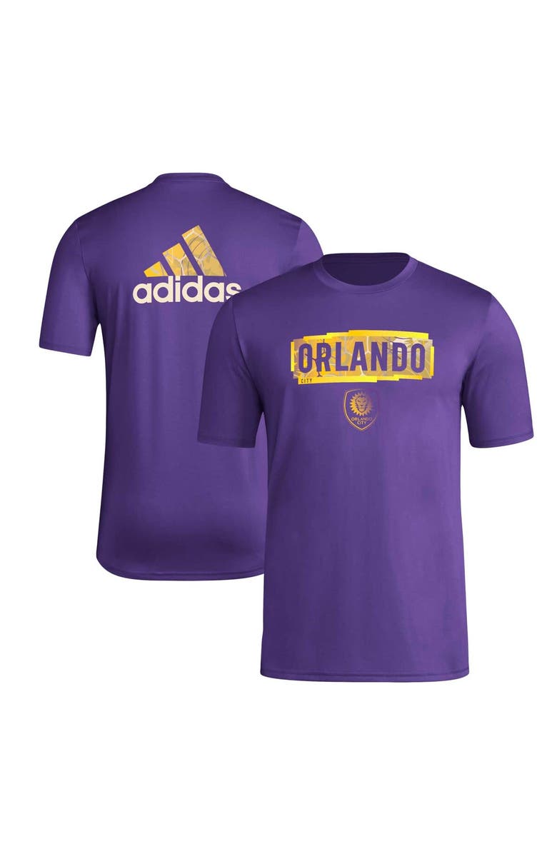 adidas Men's adidas Purple Orlando City SC Local Pop AEROREADY T-Shirt, Main, color,