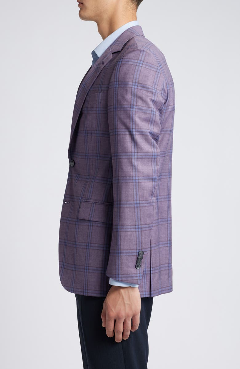 Peter Millar Flynn Classic Fit Plaid Wool Sport Coat, Alternate, color, 