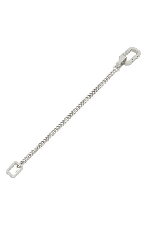Allsaints Hexagon Link Curb Chain Bracelet In Brown