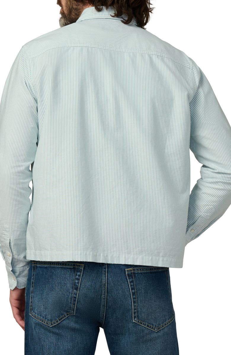 Joe's The Keanu Stripe Button-Up Shirt, Alternate, color, Mallard Green