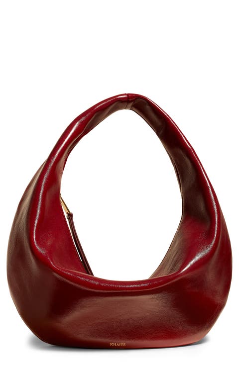 Medium Olivia Patent Leather Hobo Bag