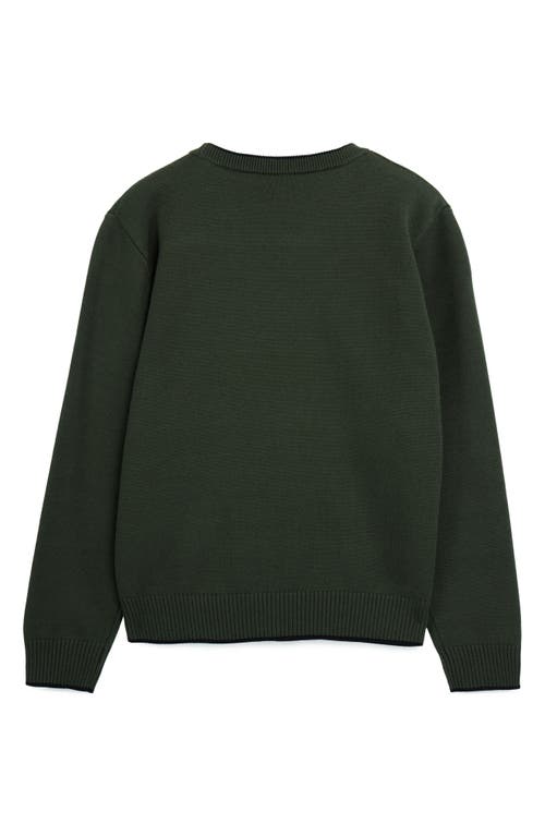 X-ray Xray Kids' Moto Ribbing Detail Crewneck Sweater In Blue
