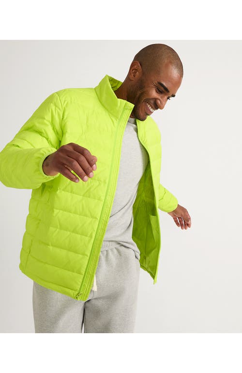 Lands' End Wanderweight Ultralight Packable Down Jacket In Citrus Fields