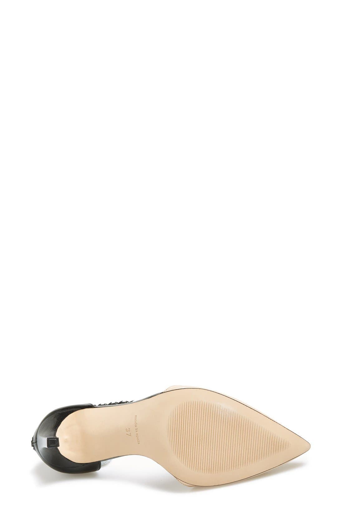 'Geraniam' Ankle Strap Pump, Alternate, color, NUDE
