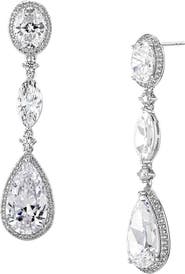 Nadri Cubic Zirconia Teardrop Earrings