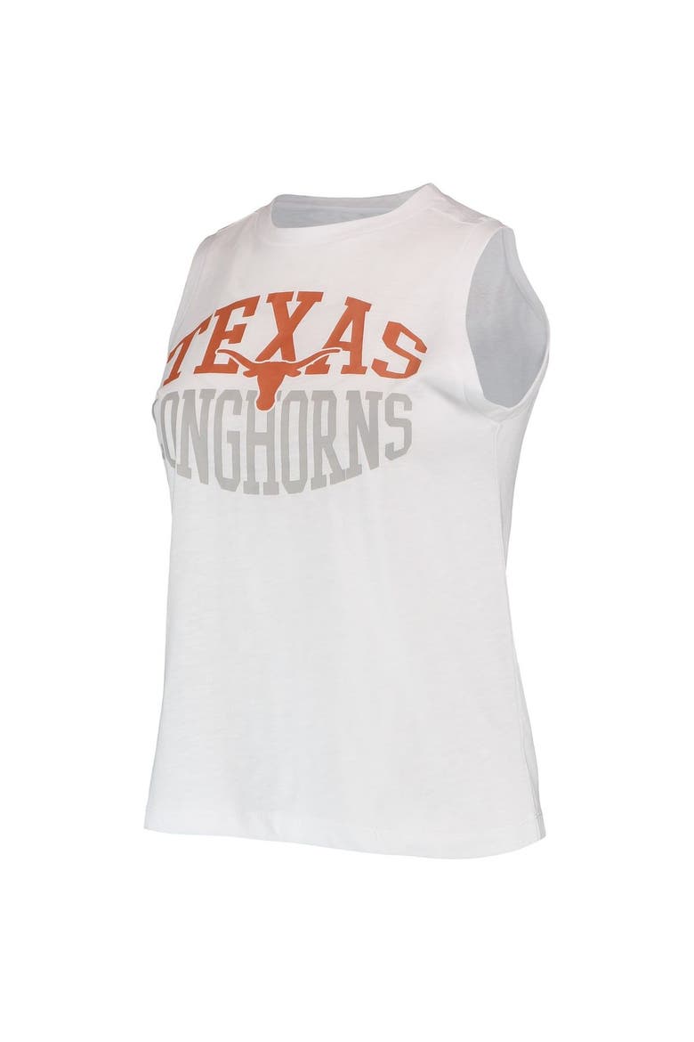 Women's Concepts Sport Charcoal/White Texas Longhorns Tank Top & Leggings Sleep Set, Alternate, color, Charcoal