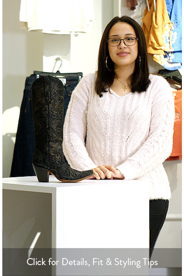 Floral Knee High Western Boot video