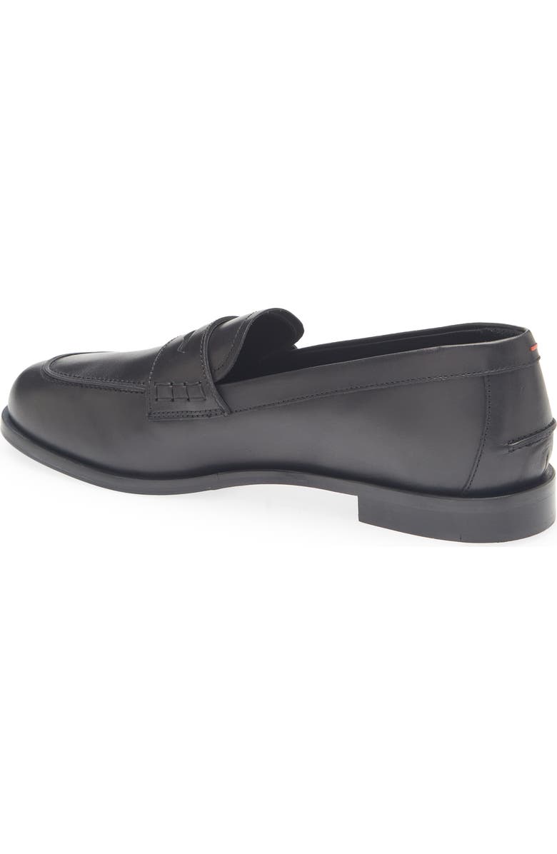 aeyde Oscar Penny Loafer, Alternate, color, Black