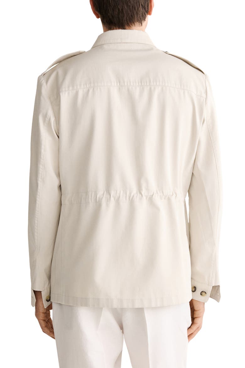 Slim Fit Cotton Jacket, Alternate, color, BEIGE