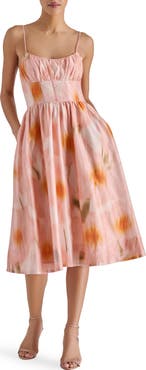 Steve Madden Bondi Ikat Print Fit & Flare Dress