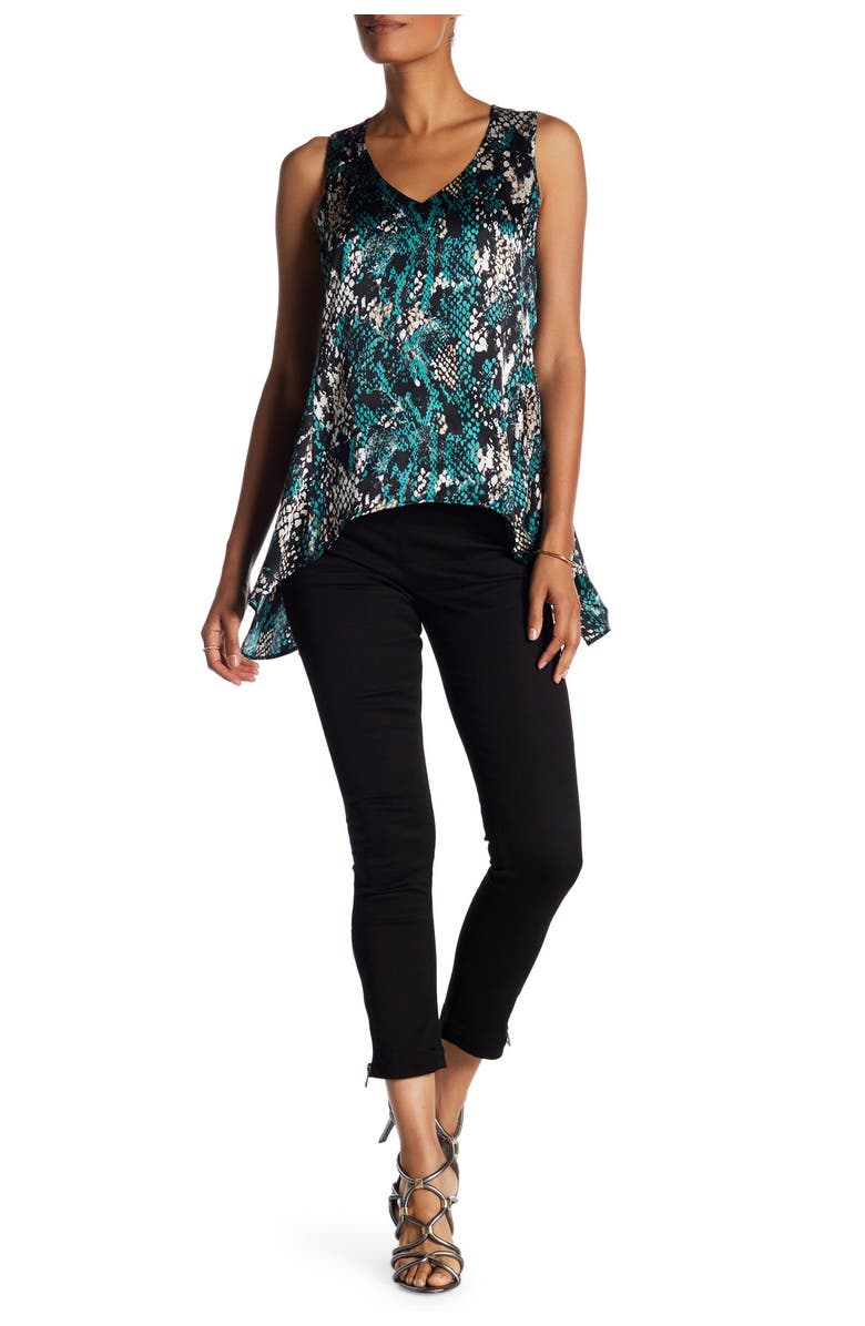 Vertigo Paris Zipper Stretch Twill Pants, Main, color, 