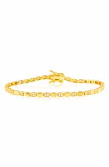 Pav Cubic Zirconia Link Bracelet
