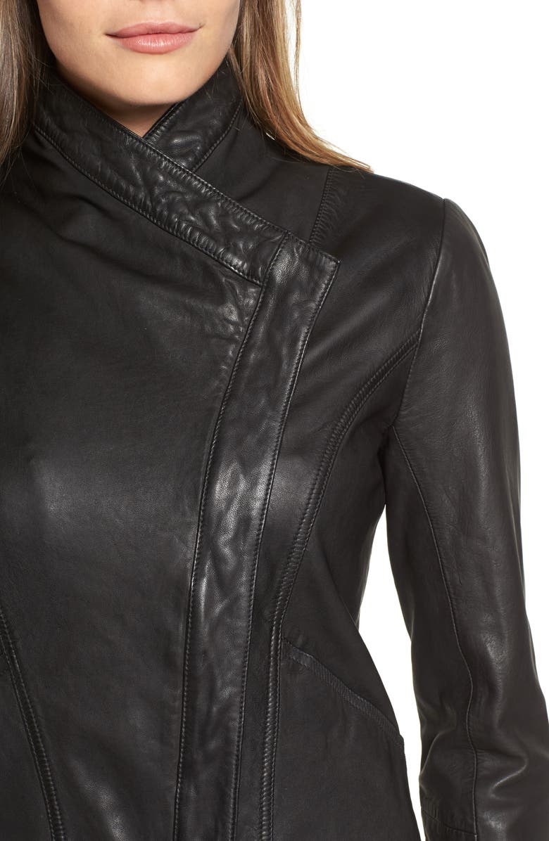 Caslon<sup>®</sup> Leather Jacket, Alternate, color,