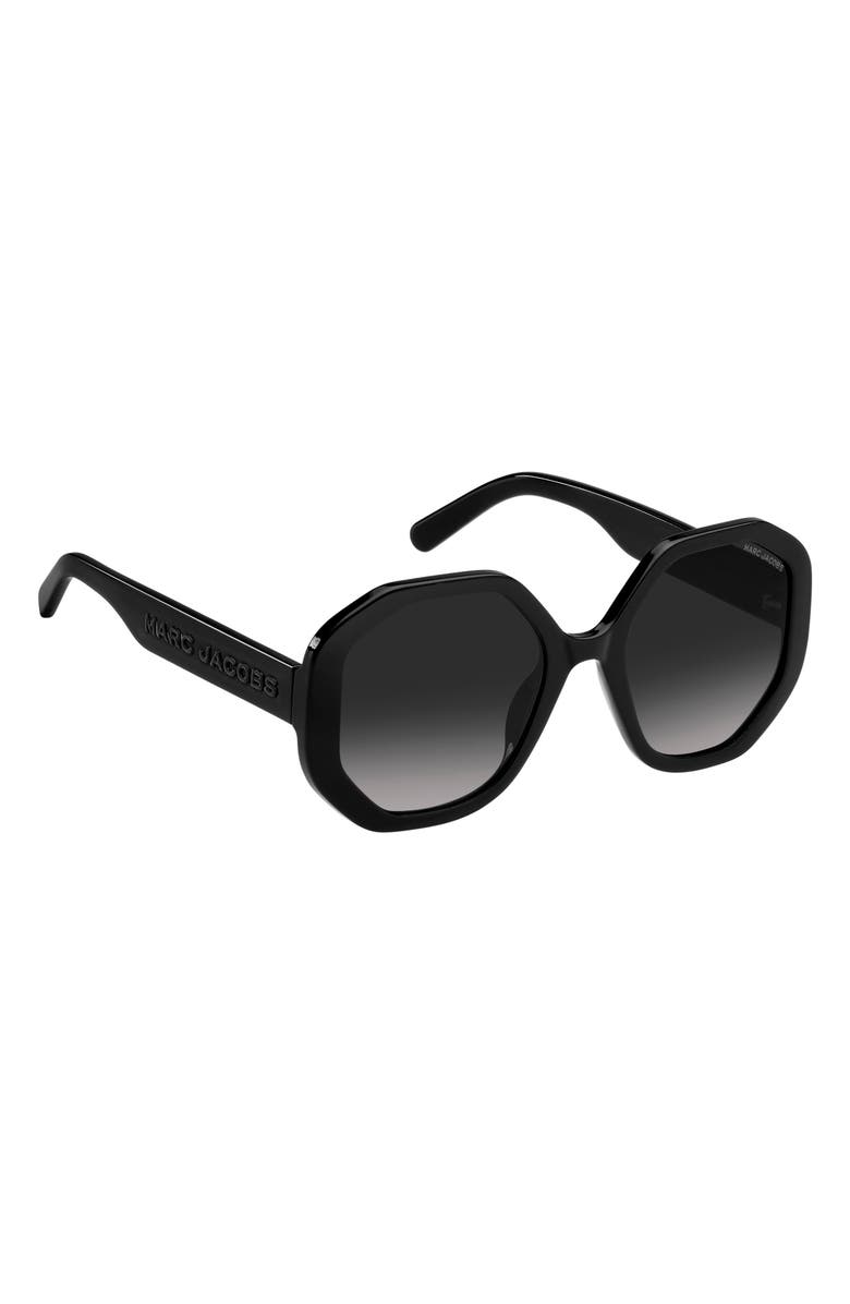 Marc Jacobs 53mm Gradient Round Sunglasses, Alternate, color, 