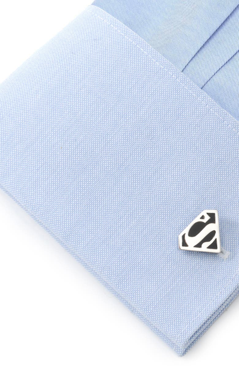 Cufflinks, Inc. Superman Cuff Links, Alternate, color, Silver