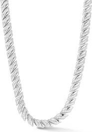 GLAZE JEWELRY Cubic Zirconia Pavé Tennis Necklace
