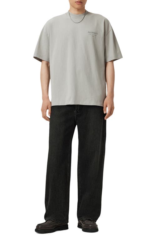 Allsaints Xander Crewneck T-shirt In Gray