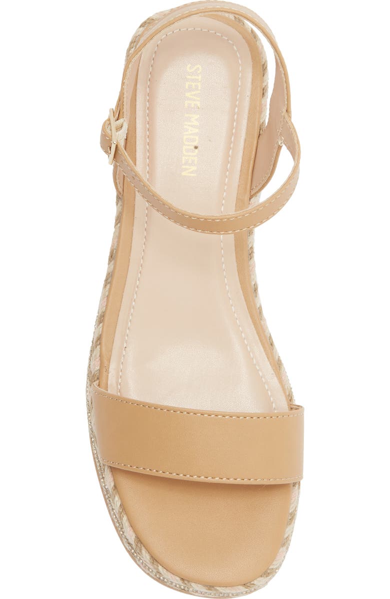 Steve Madden Kids' Berry Espadrille Wedge Sandal, Alternate, color, Cognac