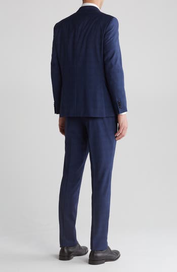 Jay Slim Fit Plaid Wool Suit