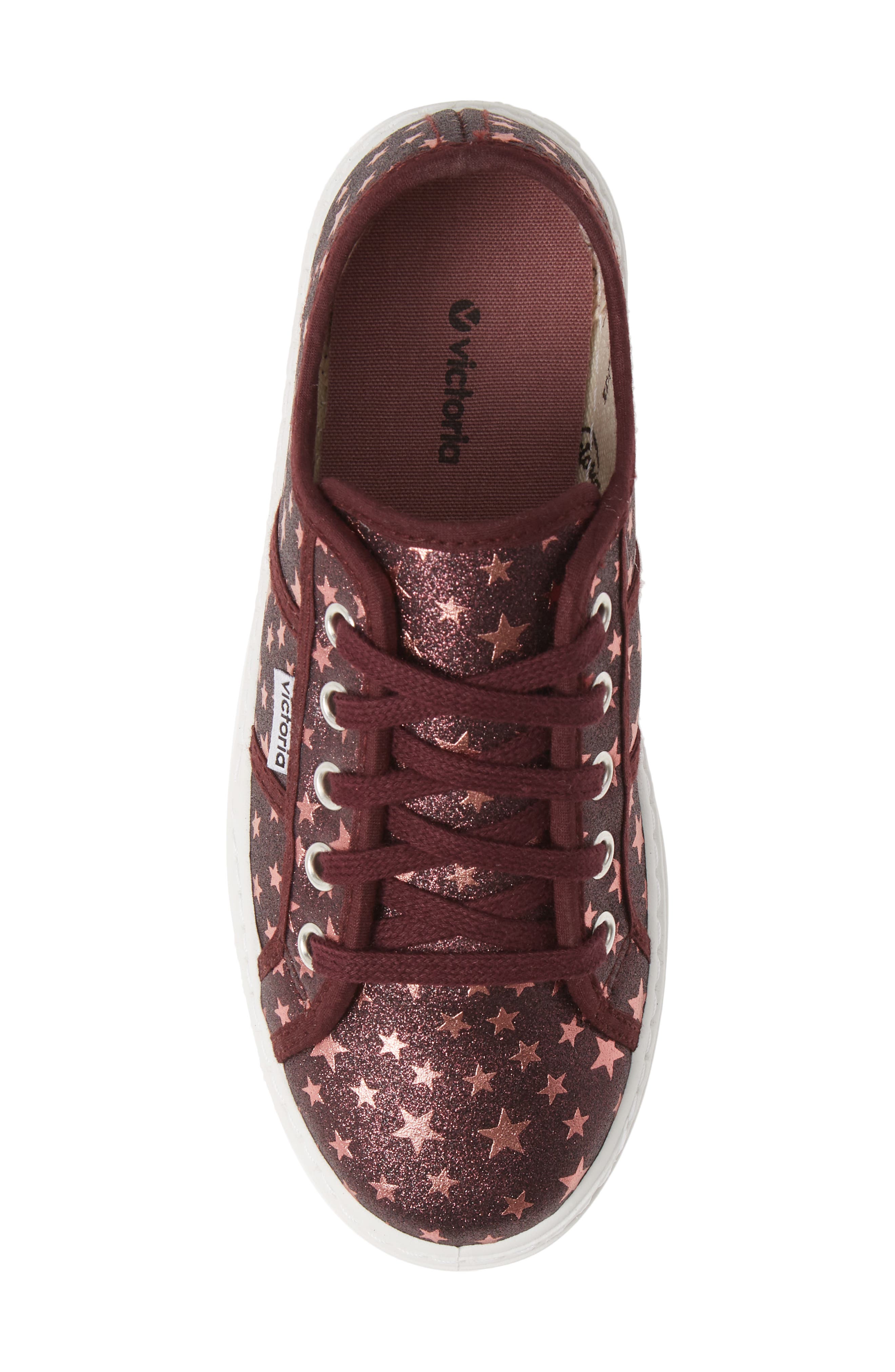 Victoria Shoes Barcelona Sparkle Platform Sneaker, Alternate, color, 