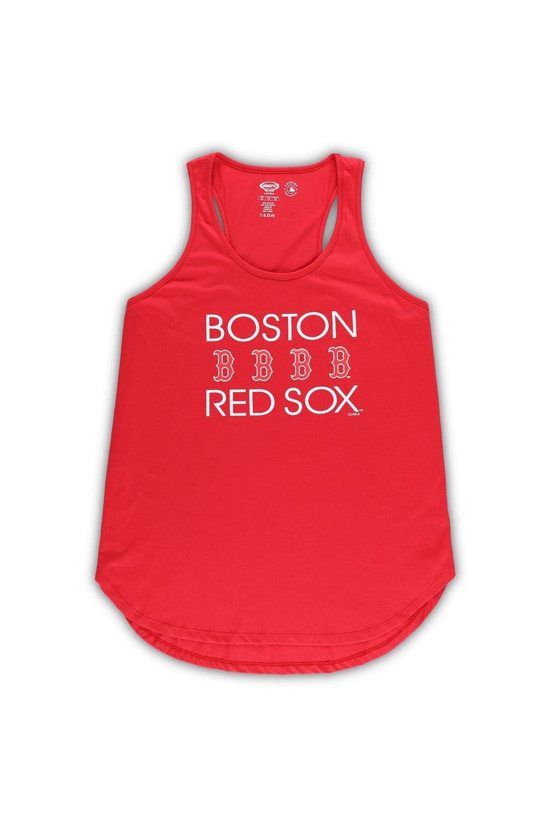 Women's Concepts Sport Red/Navy Boston Red Sox Plus Size Meter Tank Top & Pants Sleep Set, Alternate, color, Red