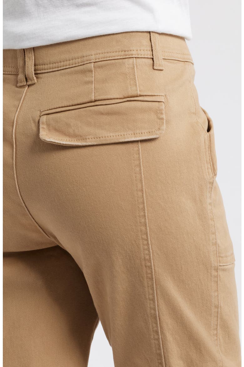 'Ab'Solution High Waist Ankle Tapered Twill Cargo Pants, Alternate, color, WARM SAND