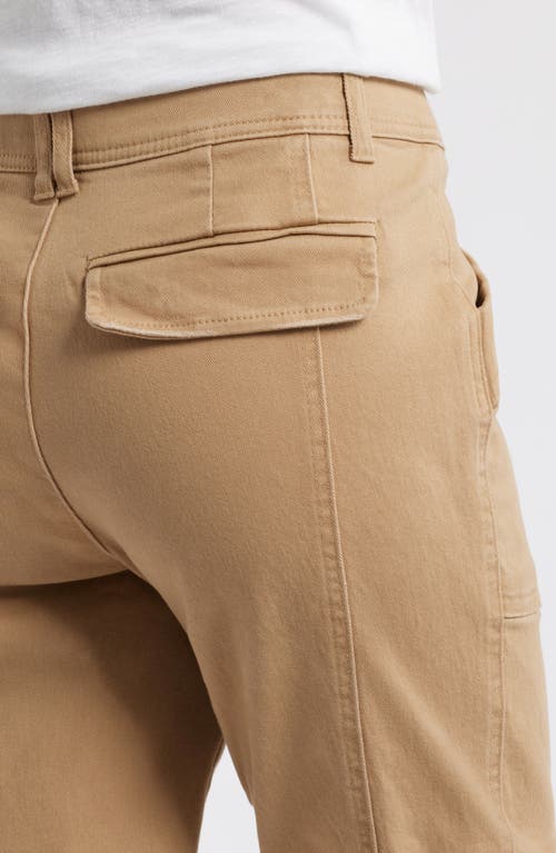 Wit & Wisdom 'ab'solution High Waist Ankle Tapered Twill Cargo Pants In Warm Sand