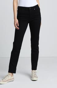 Lands' End Recover Mid Rise Straight Leg Blue Jeans