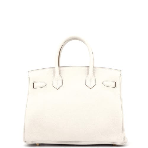 Pre-owned Hermes Hermes Birkin Handbag Light Togo With Gold Hardware 30 In Gray