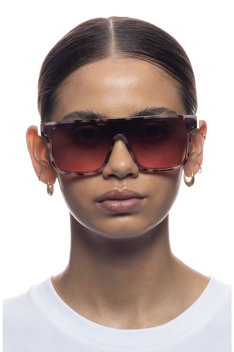 Ara 142mm Shield Sunglasses, Alternate, color, COOKE TORT