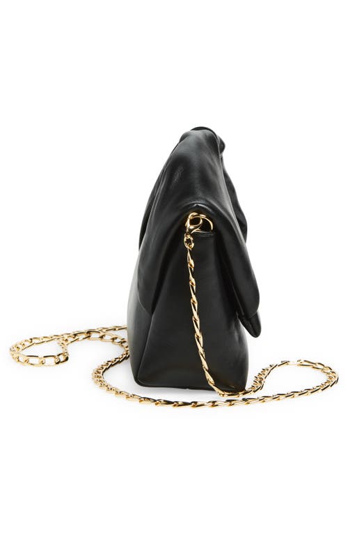 Jw Anderson Medium Twister Leather Top Handle Bag In Black