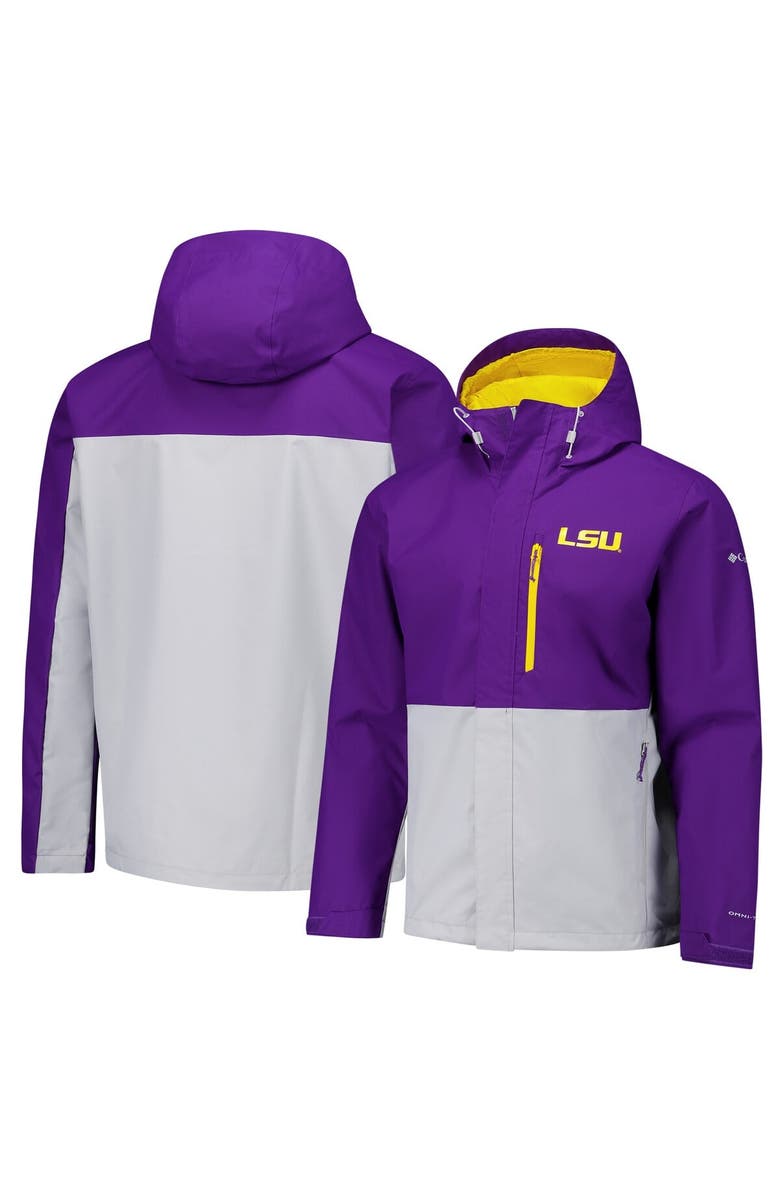 Columbia Men's Columbia  Purple LSU Tigers Field Bound Omni-Tech<sup>™</sup> Full-Zip Jacket, Main, color, Purple