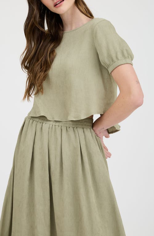 BLU PEPPER BLU PEPPER PUFF SLEEVE TOP 