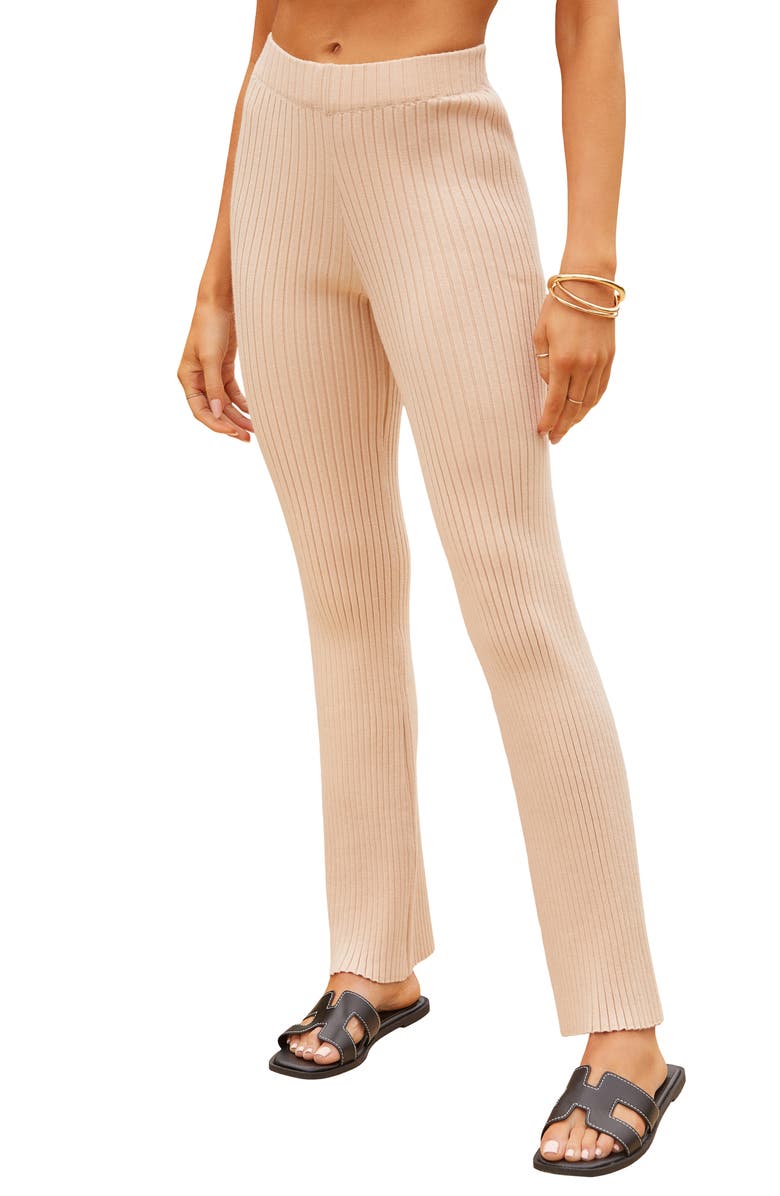VICI Collection Alaia Rib Pants, Alternate, color, 