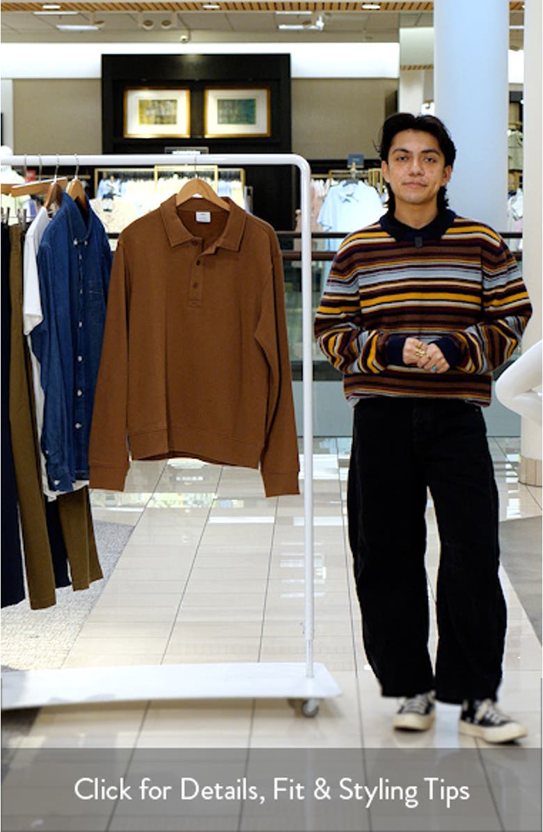 Cotton Blend Polo Sweatshirt, sales video thumbnail