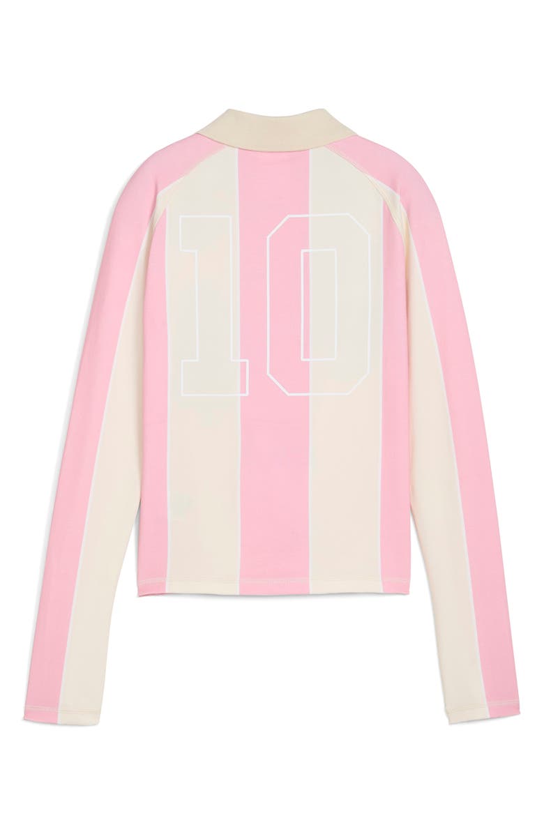 PUMA x KidSuper Long Sleeve Cotton Goalie Jersey, Alternate, color, Poised Pink