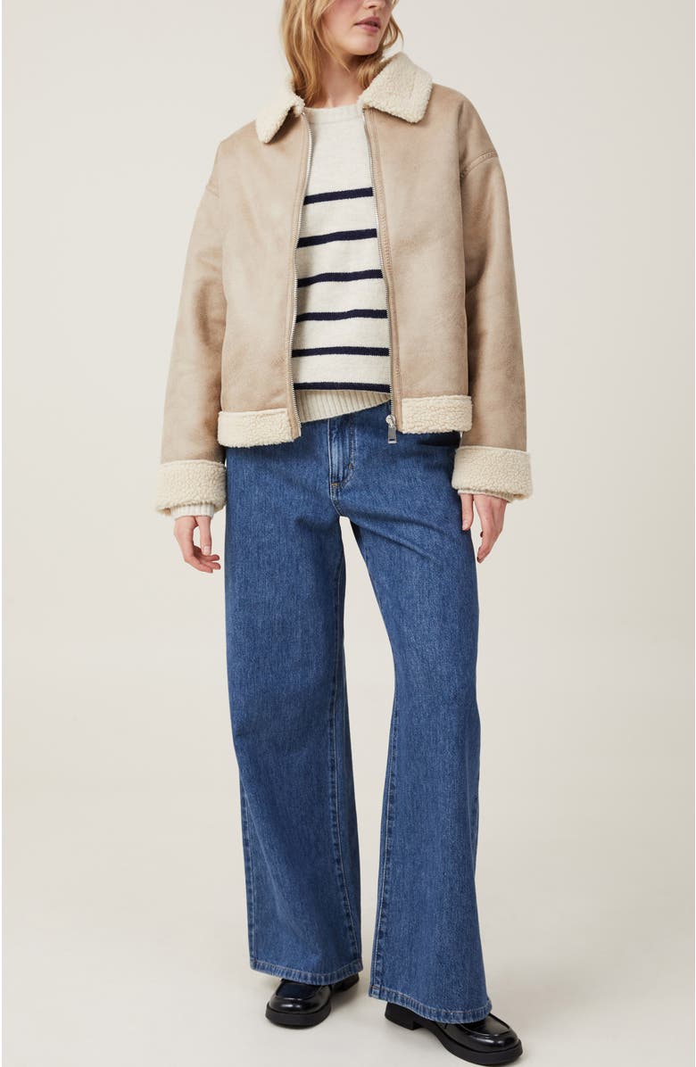 Cotton On Dakota Faux Leather Jacket, Alternate, color, 